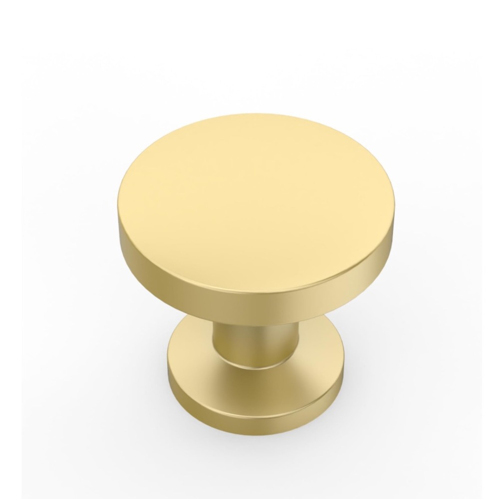 Gold Round Cabinet Knob 10 Pack